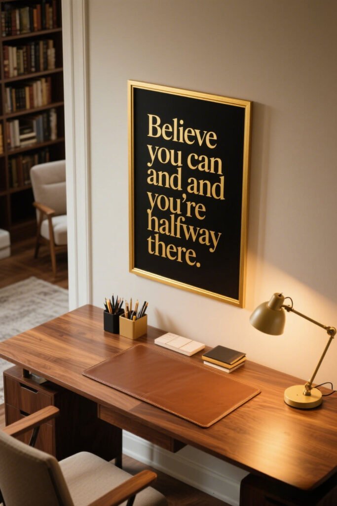 Believe you can and you're halfway there - Top Trending Quotes Wall Art