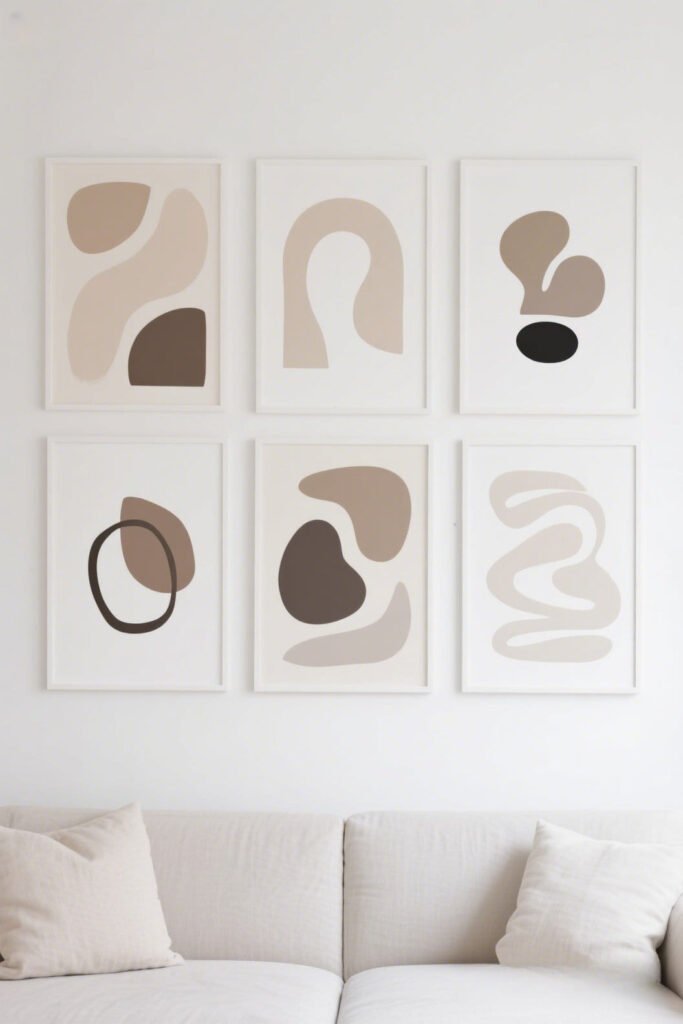 Muted Minimalist Forms - Abstract Wall Art