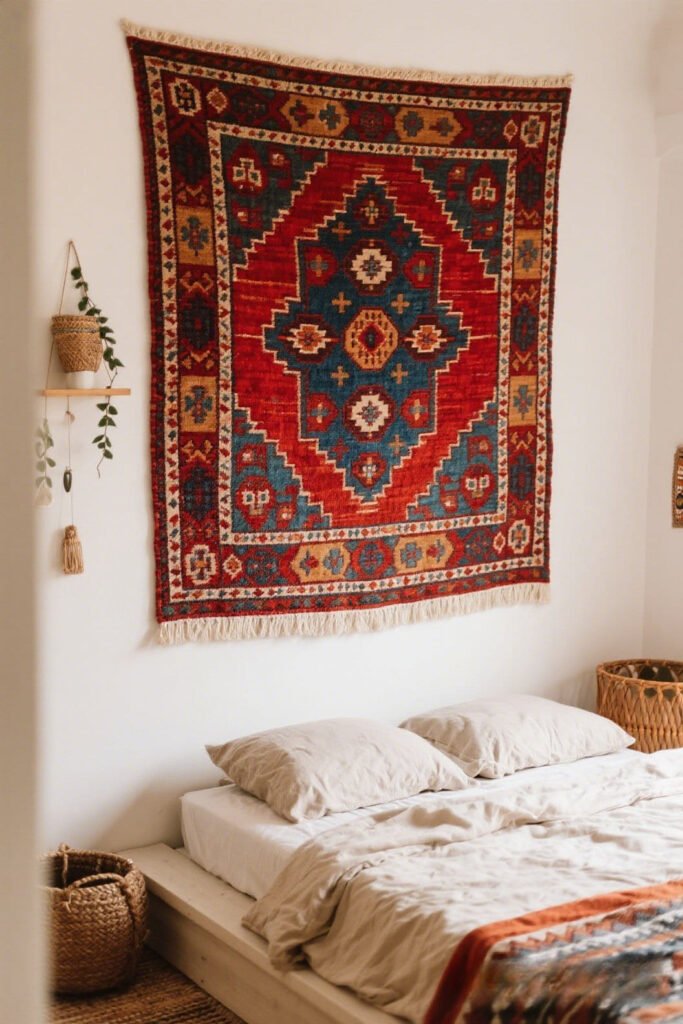 Textured Wall Weavings & Rugs as Art