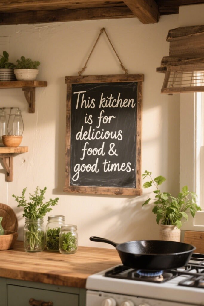 This kitchen is for delicious food & good times - Top Trending Quote Wall Art