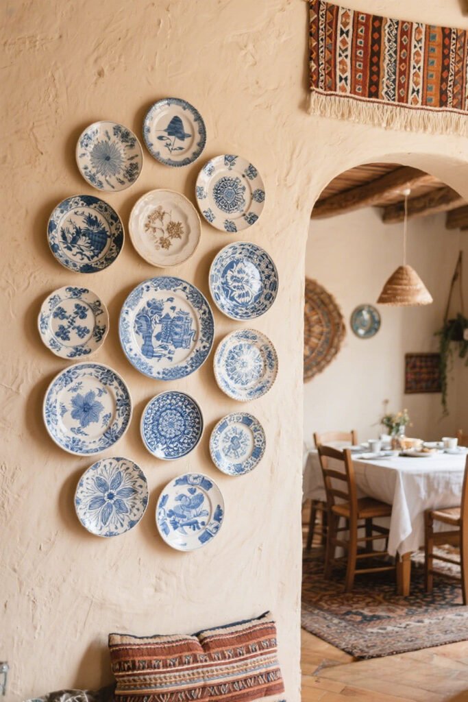 Vintage Plates & Dishes as Wall Art
