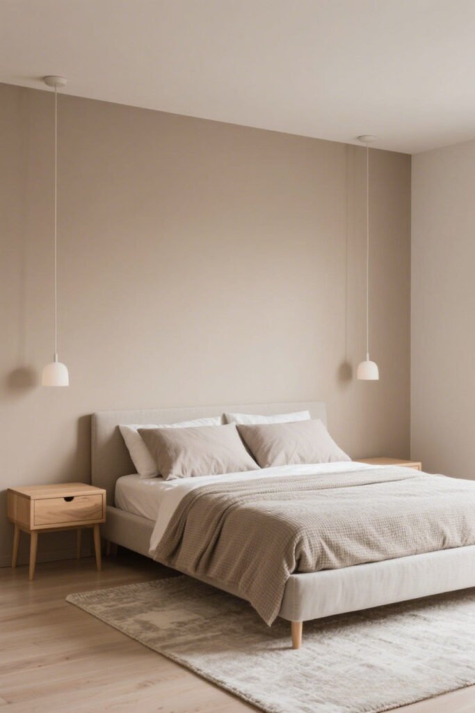 Warm Neutrals: Beige, Taupe - Bedroom Paint Color Idea