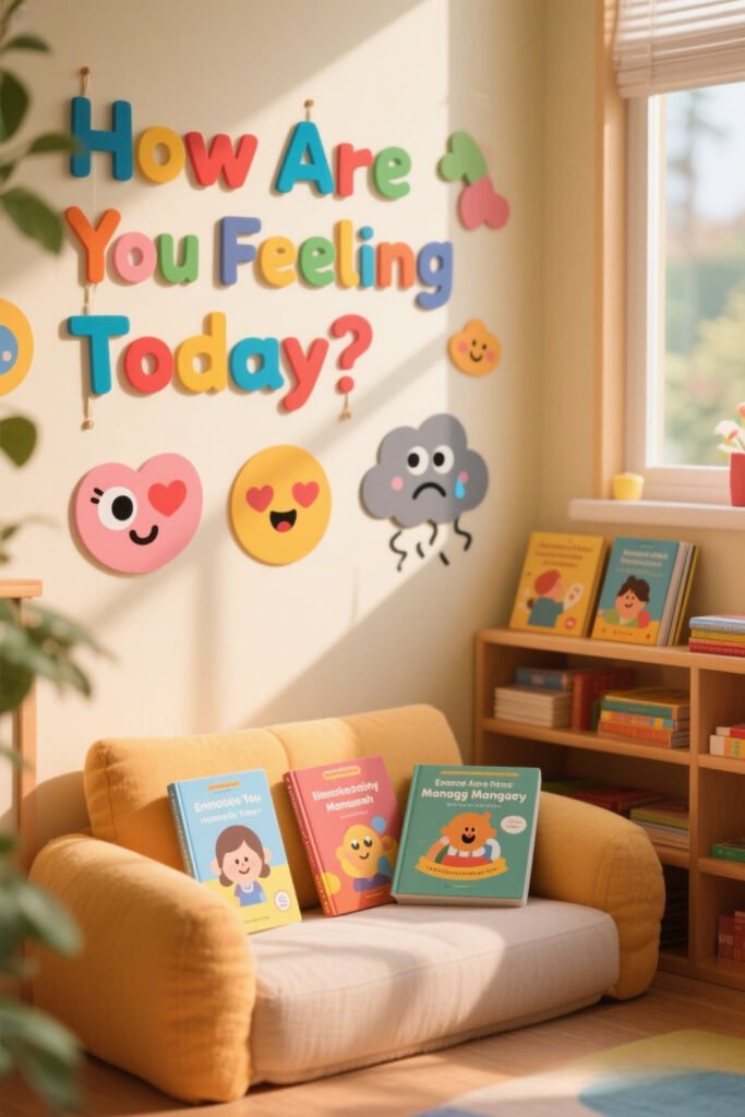 Emotion & Feelings Chart - Printable Wall Art for Kids