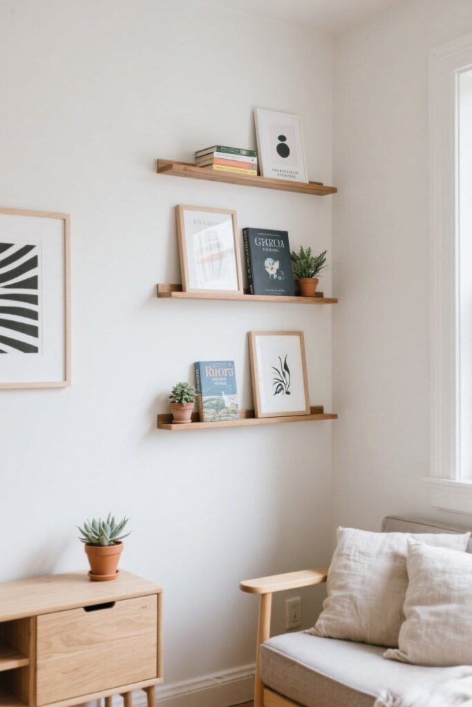 Mini Art Ledges: Easy Swaps, Zero Holes
