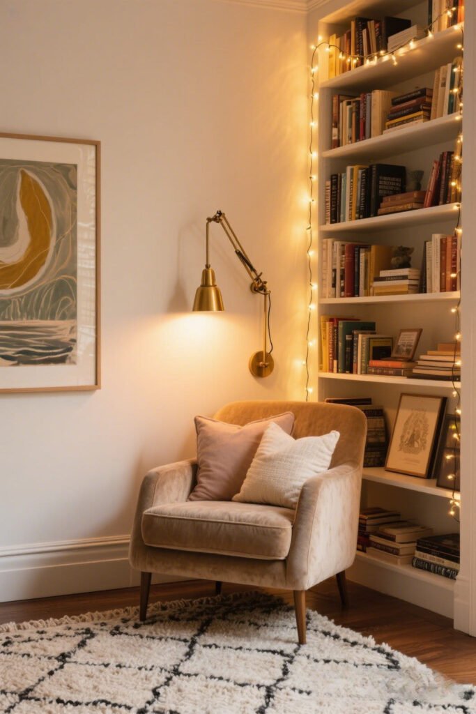 Mood Lighting Magic: Sconces & Fairy Lights
