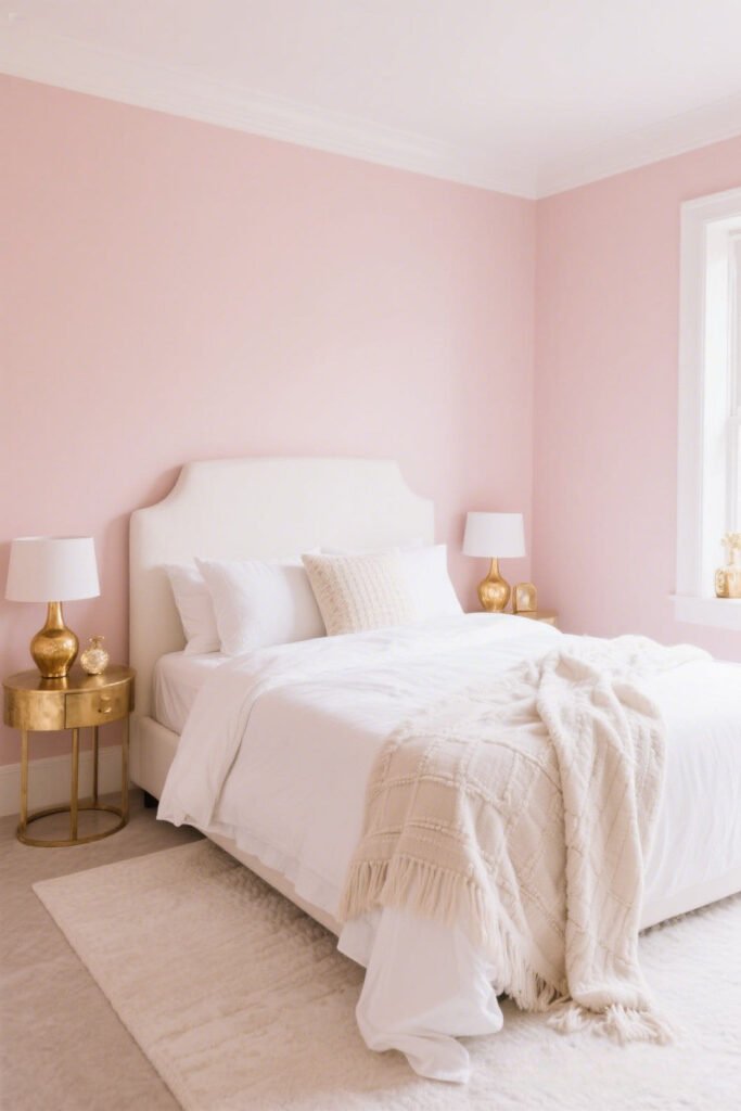 Pale Pink - Bedroom Paint Color Idea