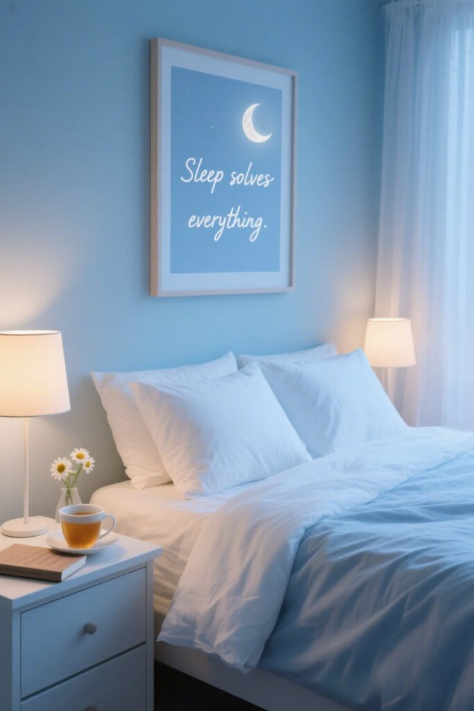 Sleep solves everything - Top Trending Quote Wall Art