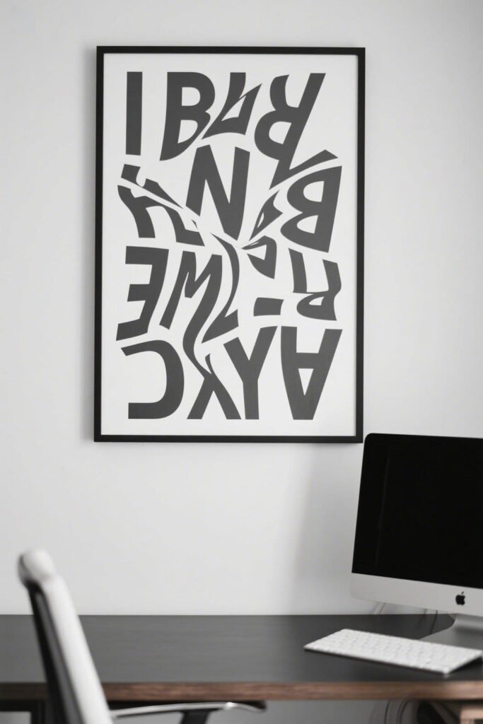 Typographic Abstracts Wall Art