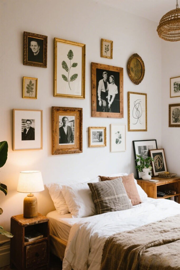 Vintage Photo Frames Gallery Wall