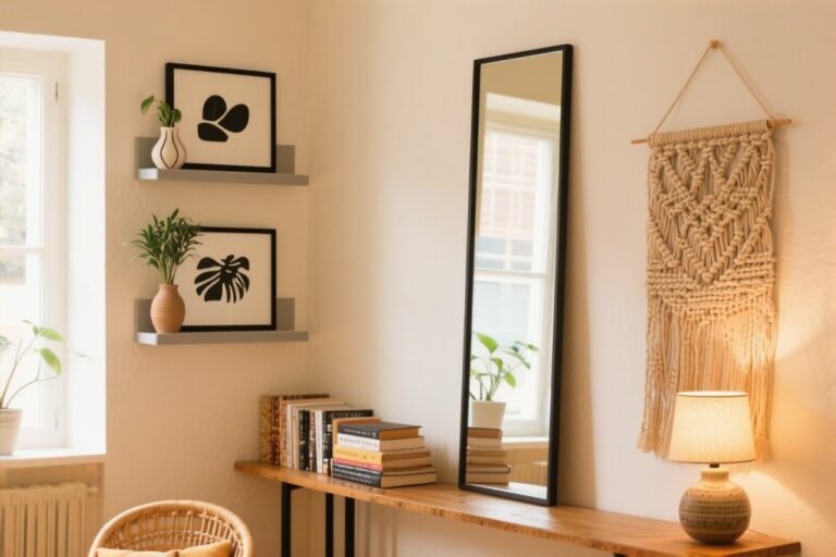 How to Decorate a Narrow Wall (Without Losing Your Mind)