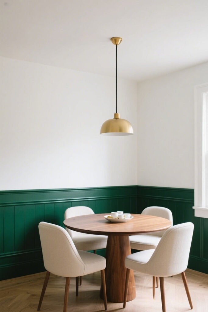 Accent Wall with a Twist - Two-tone Wall Paint Ideas
