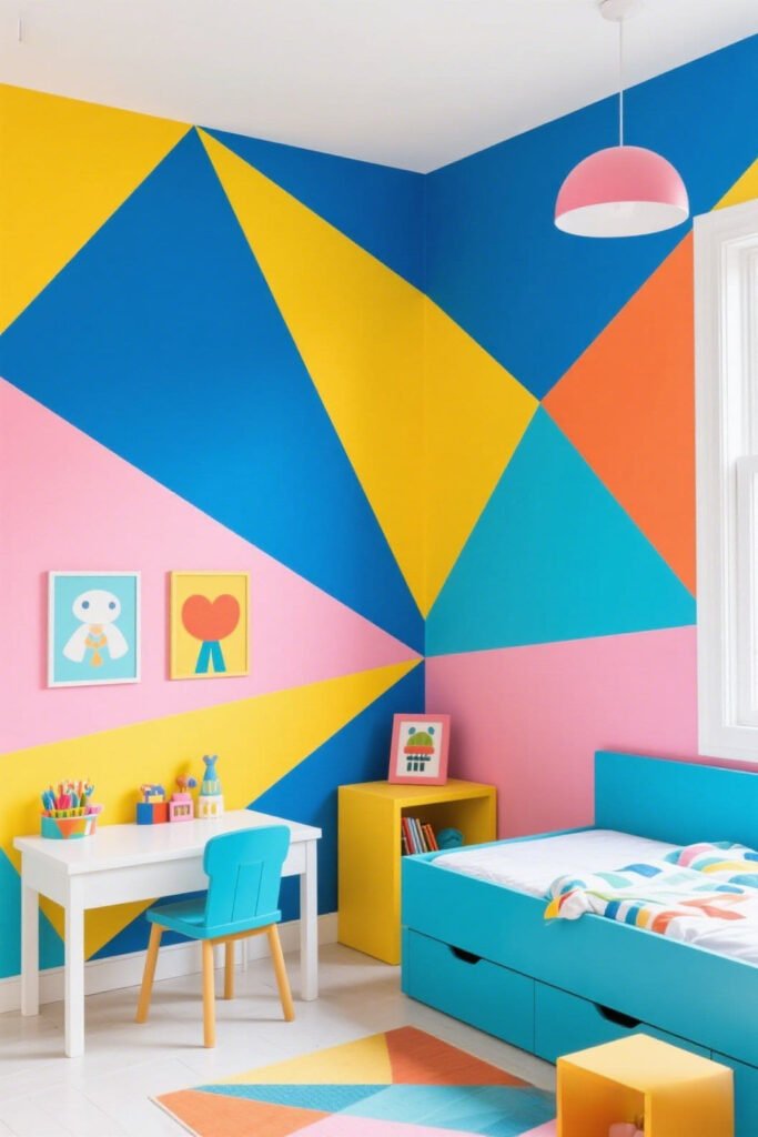 Color Pop Geometry Wallpaper Ideas