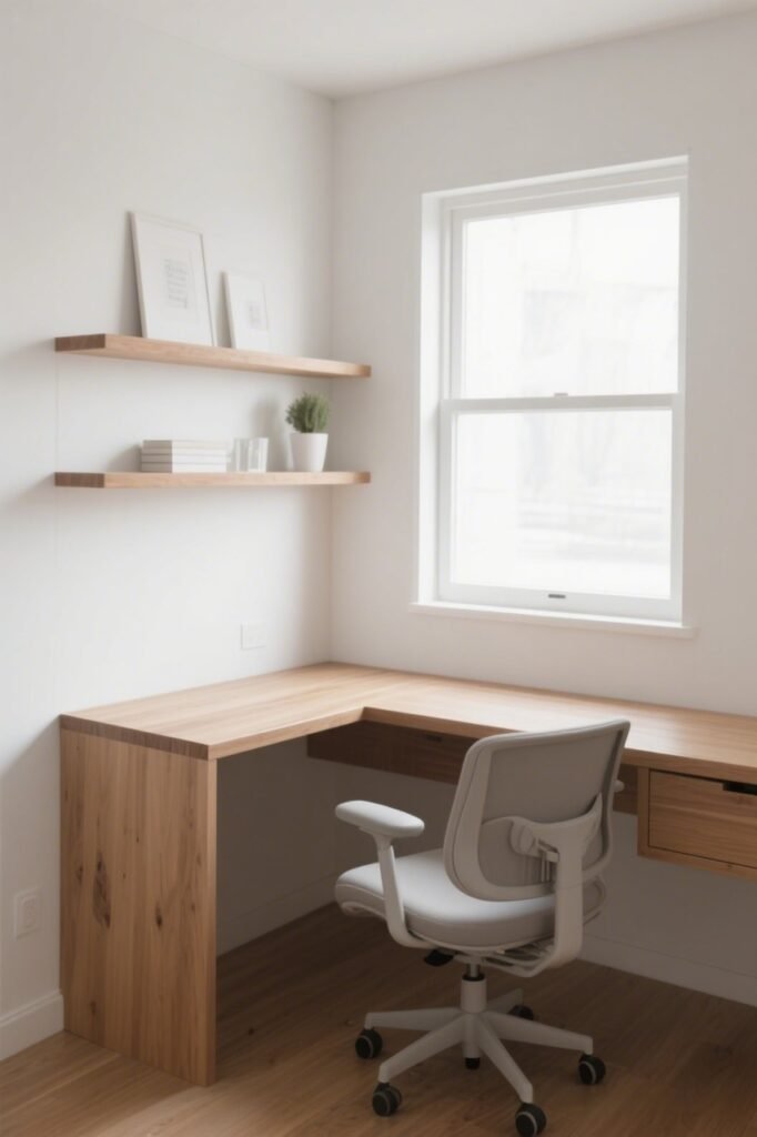 Corner Wall Desk for small home office