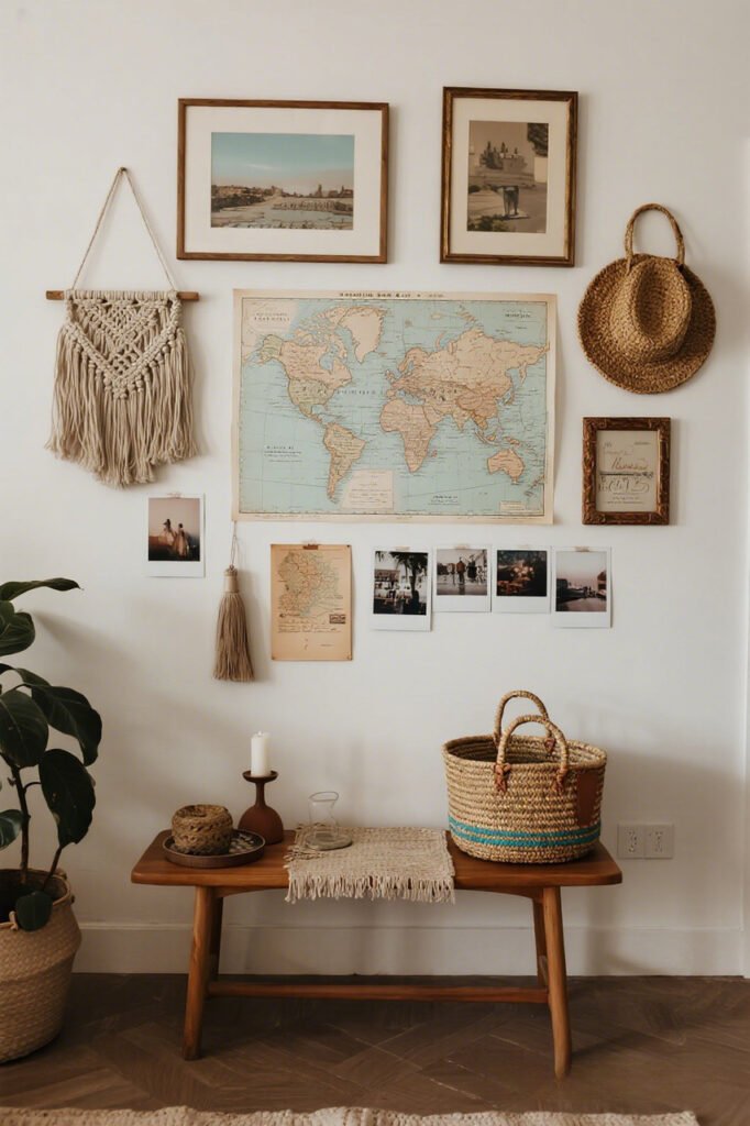 Curate Around a Theme - Boho Gallery Wall Ideas