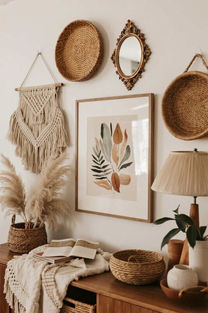 Go Asymmetrical - Boho Gallery Wall Ideas