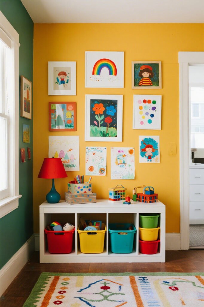 Kids’ Own Art gallery wall idea