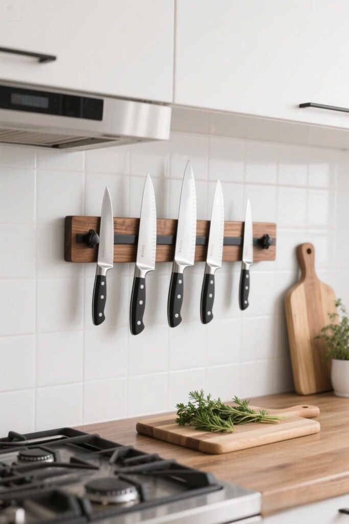 Magnetic Knife Strip Wall Decor