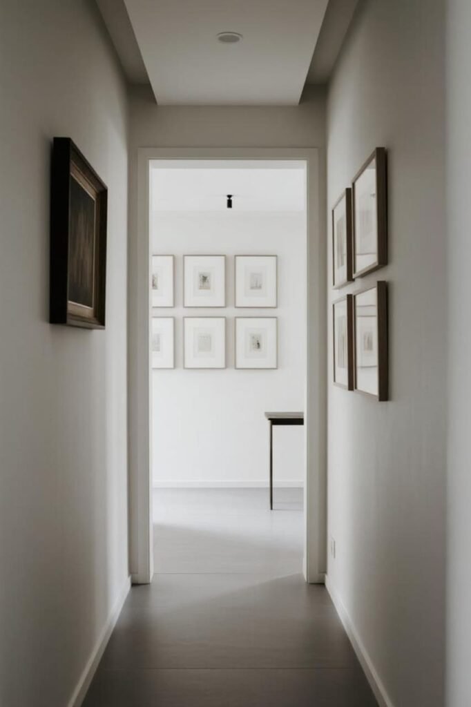 Minimalist Grid Layouts for Entryways and Hallways