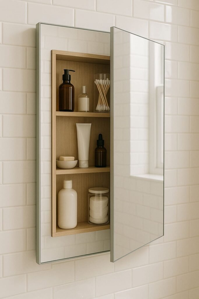 Mirror with Hidden Storage Wall Decor