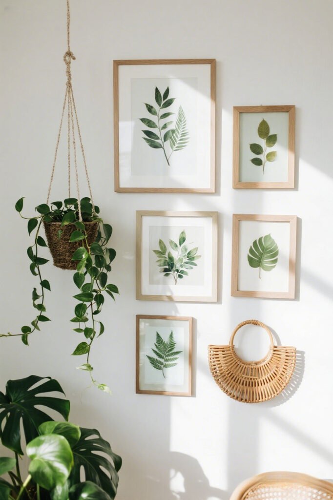 Play with Botanicals - Boho Gallery Wall Ideas