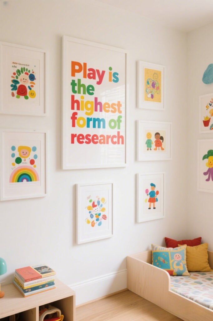 Quotes for Kids Gallery Wall Idea
