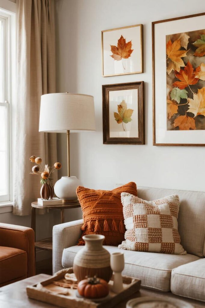 Seasonal Switch-Up Wall for living room gallery walls