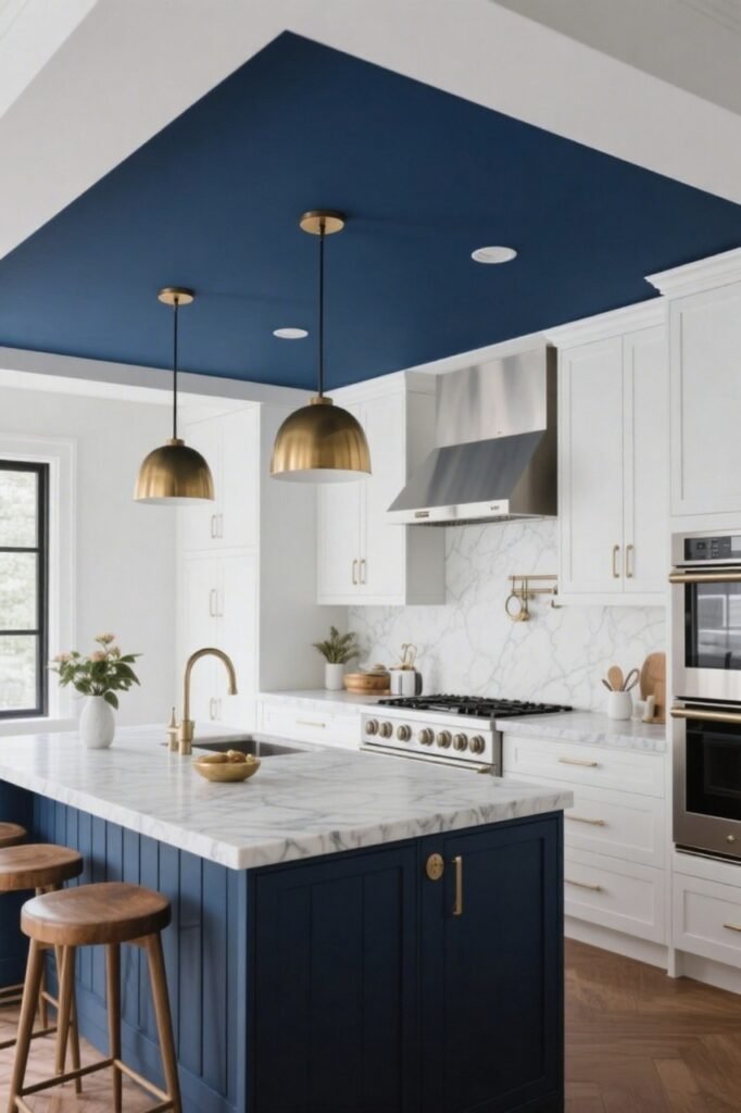 Statement Ceilings - Kitchen Paint Trends 2025