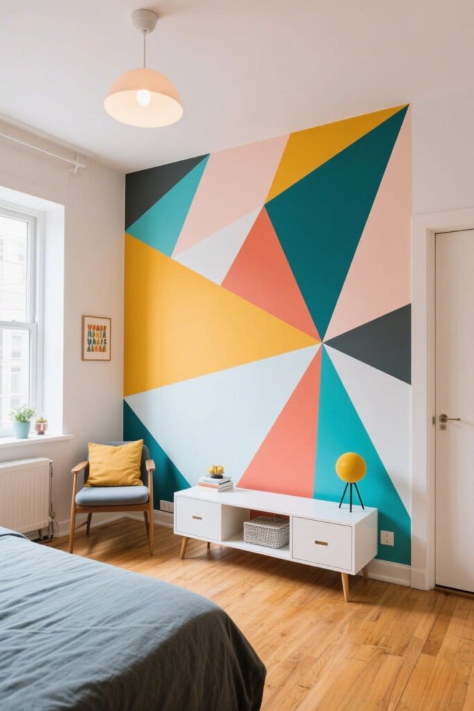 Temporary Geometric Wallpaper