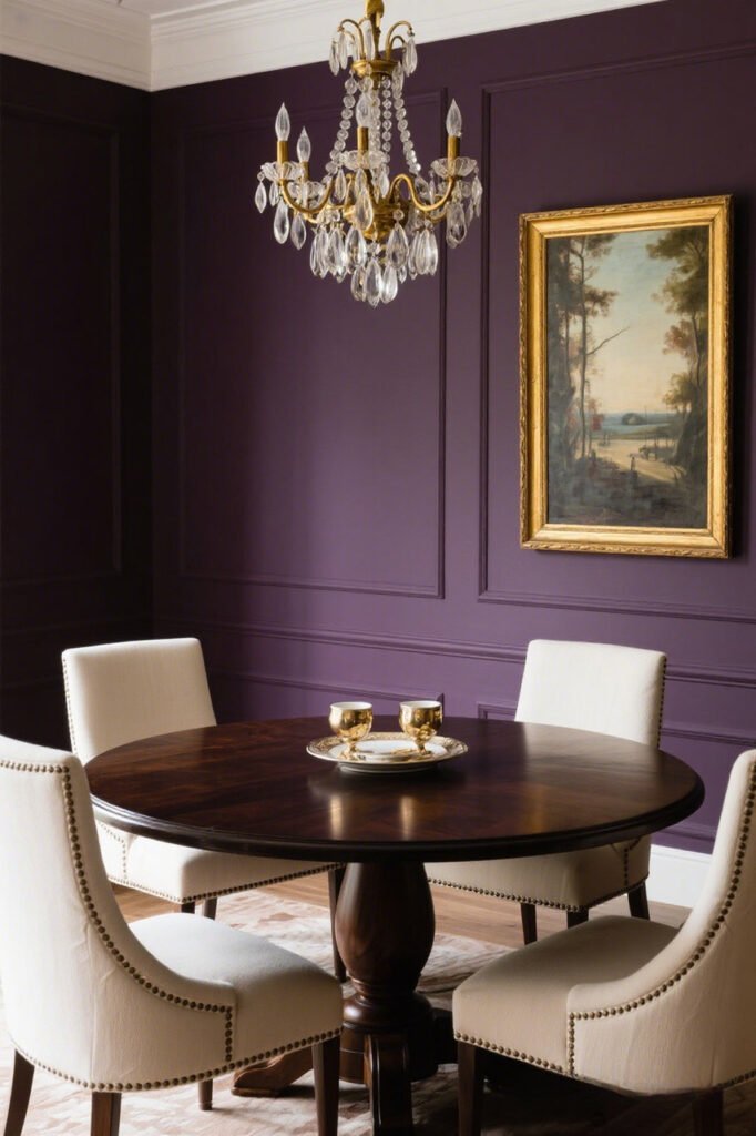 Aubergine (Eggplant Purple) - Best Dark Wall Color Ideas