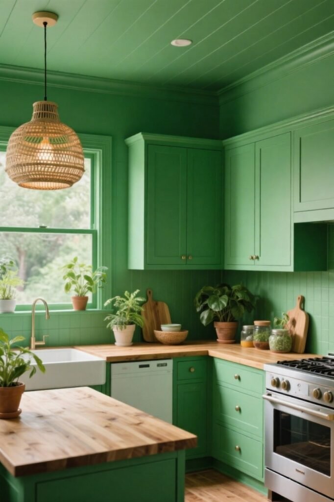 The “Color Drench” Trend - Kitchen Paint Trends 2025