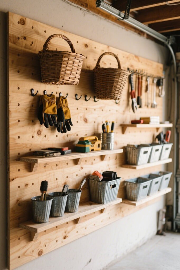 DIY Plywood Wall Organizer - Garage Wall Storage Ideas