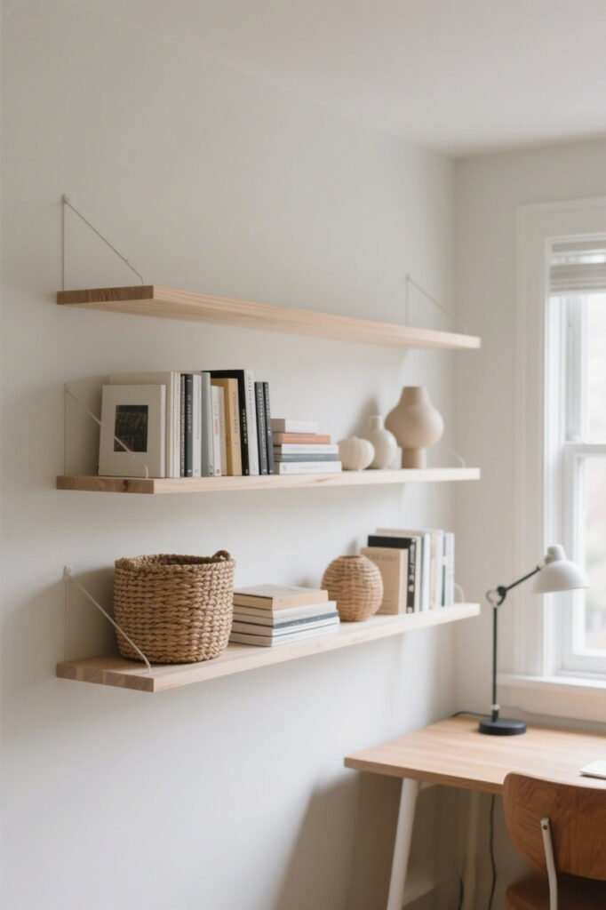 Floating Shelves - Home office Wall Organization Systems