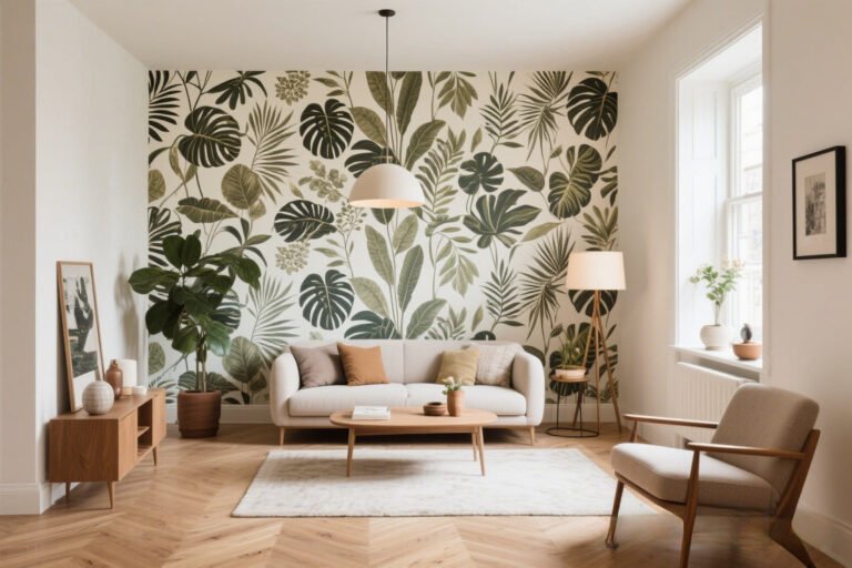 How to Mix Wallpaper and Paint in One Room