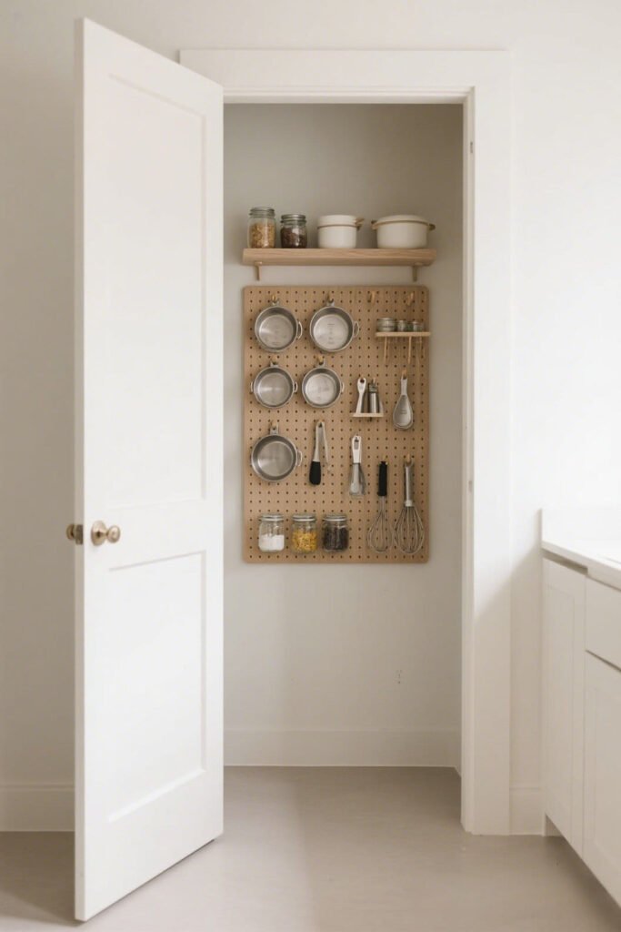 Inside a pantry door - Pegboard Wall Placement Ideas