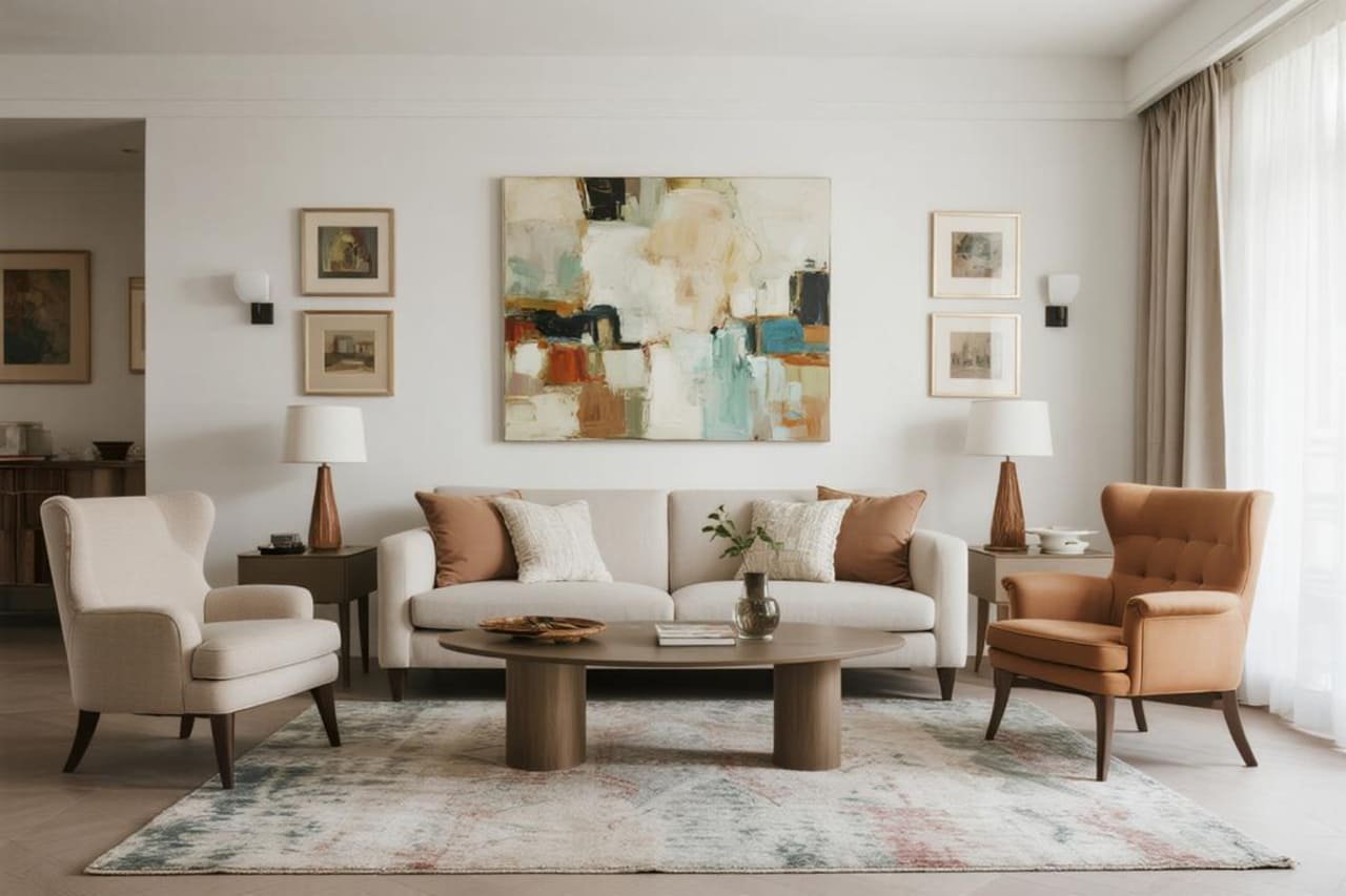 15 Cozy Living Room Gallery Wall Designs