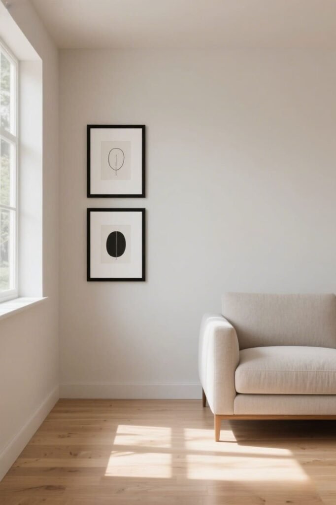 Mind the Frame Choice - Make small room look taller