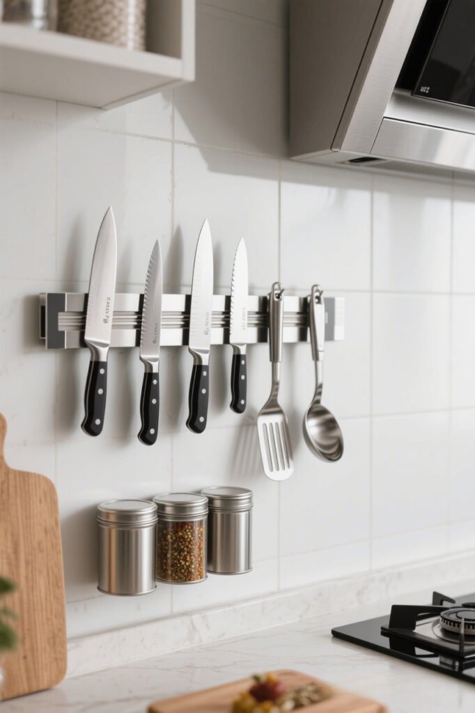 Magnetic Strips - Slim Storage Wall Hacks