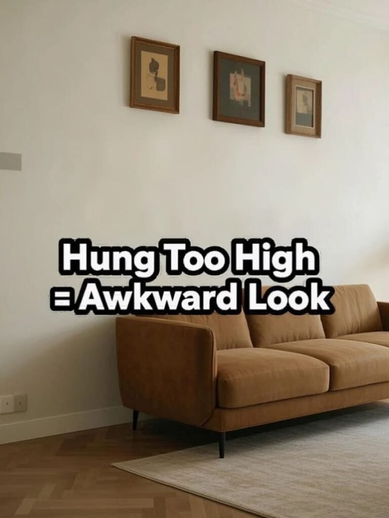 Mistake #4: Hanging Everything Too High