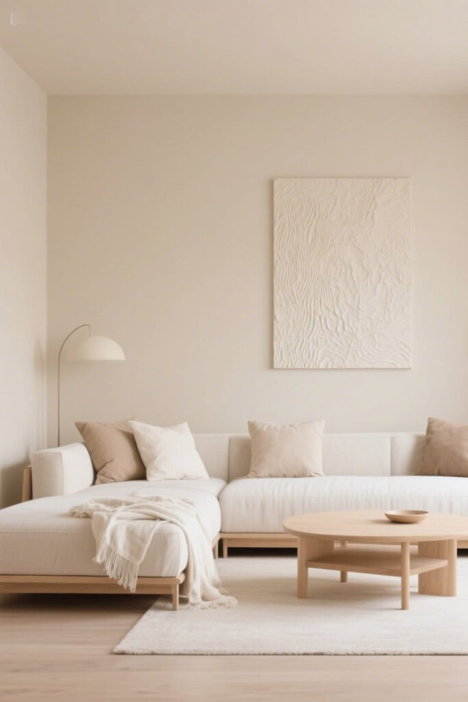 Beige, But Make It Modern - Living Room Paint Colors