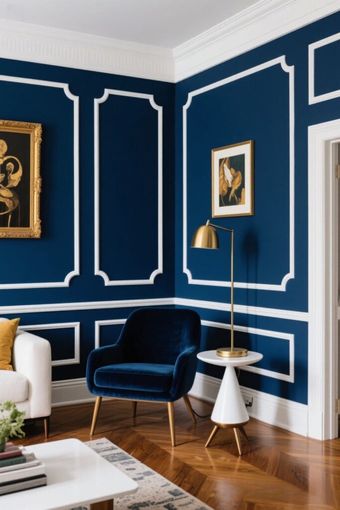 Navy Blue: The Bold Neutral - Living Room Paint Colors