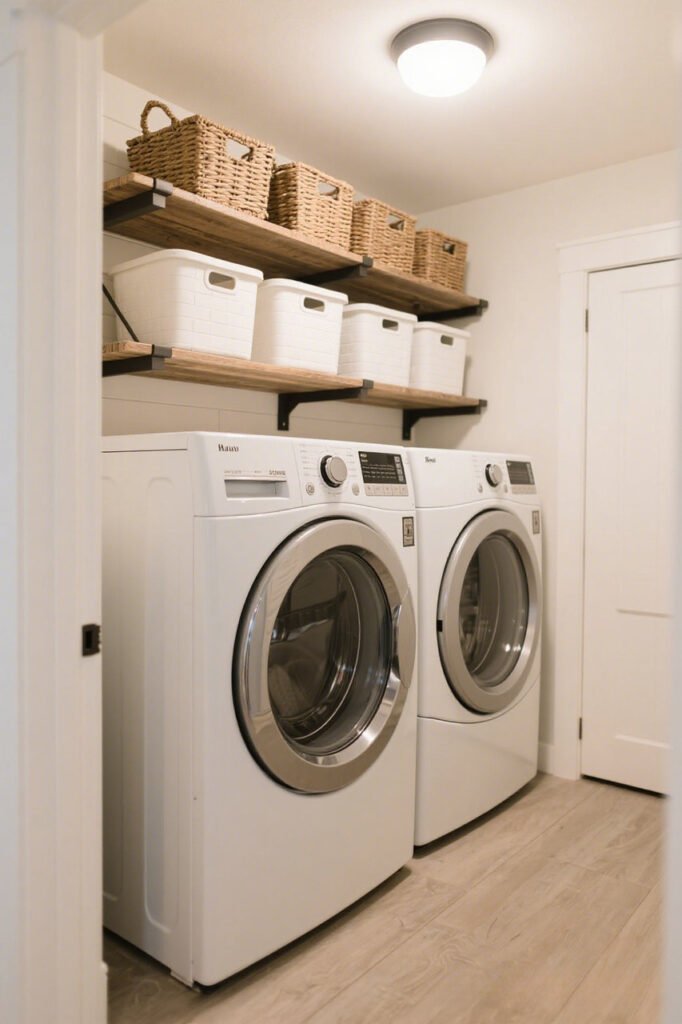 Overhead Wall Racks - Laundry Room Wall Storage Ideas