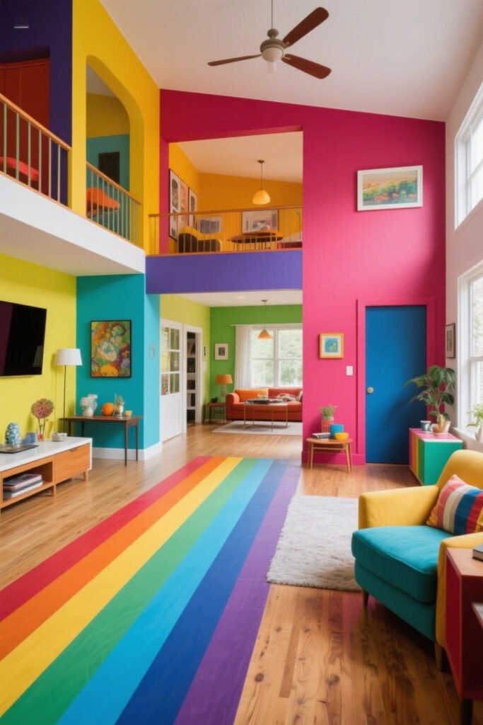 Using Too Many Colors in One Space - Paint Color Mistakes