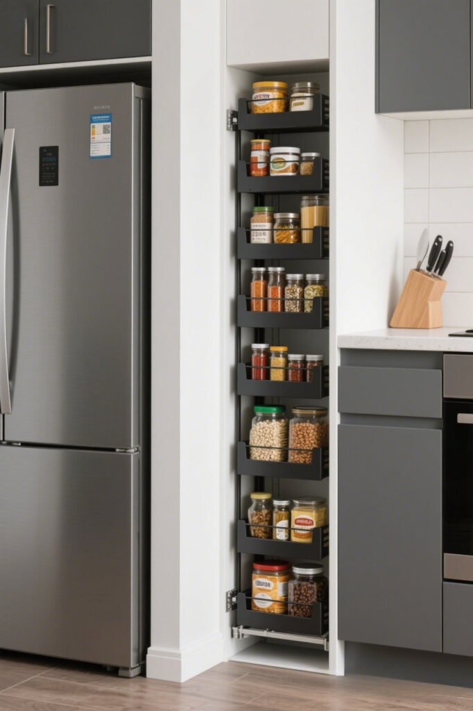 Tall, Skinny Wall Storage Towers