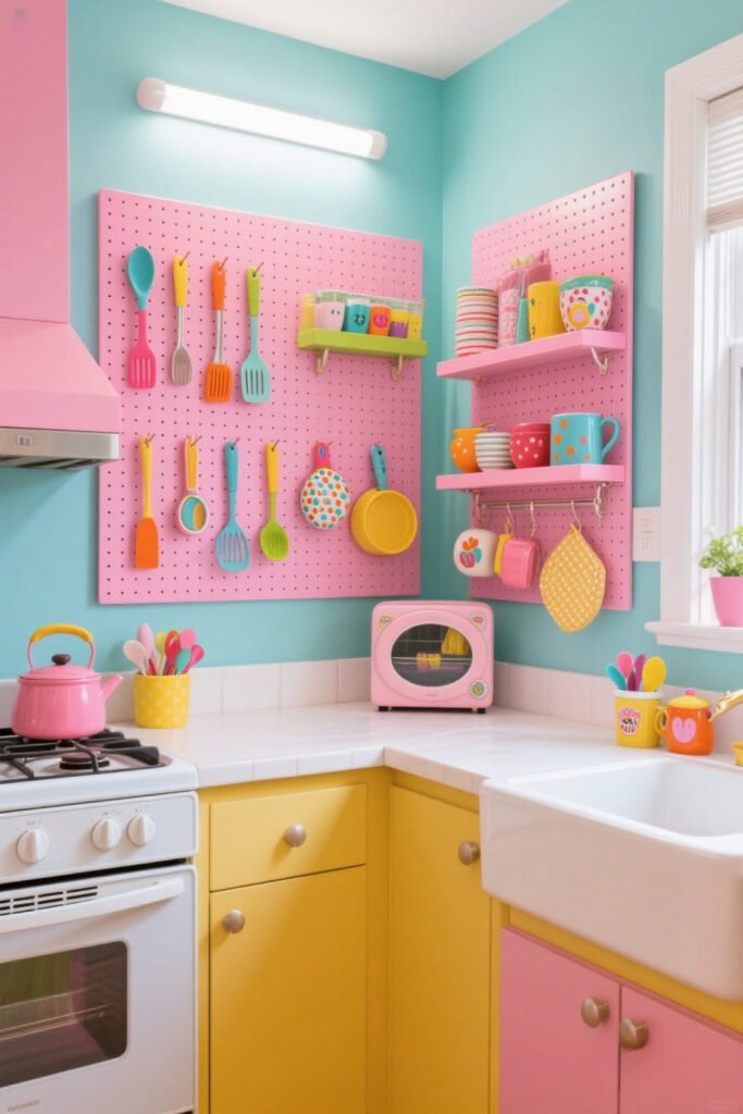 The Color-Pop Pegboard Ideas