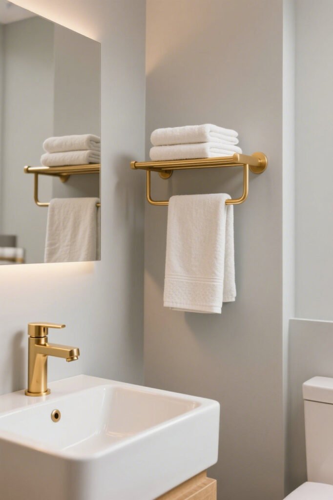 Towel Rings and Bars - Bathroom Wall Storage Ideas