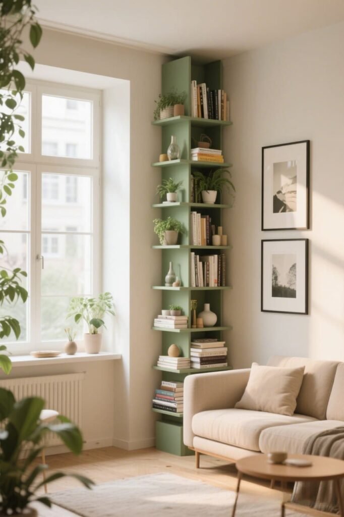 Go Vertical or Go Home - maximize wall small apartment