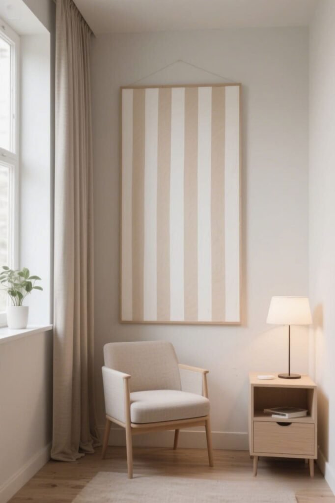Vertical Stripes Aren’t Just for Shirts - Make small room look taller