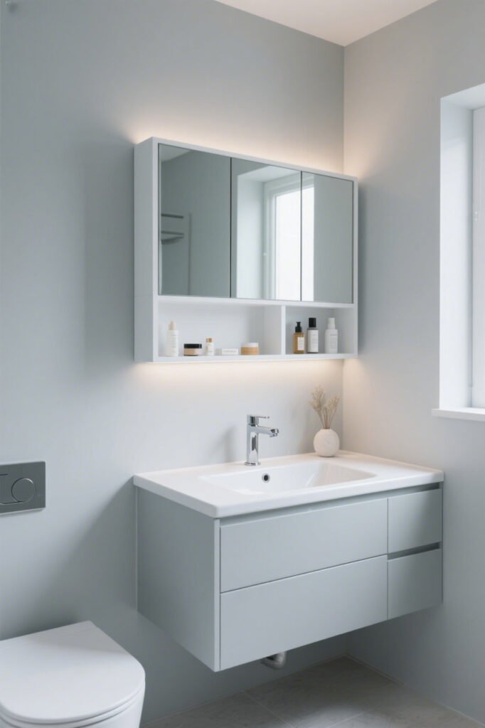 Wall Mounted Cabinets - Bathroom Wall Storage Ideas