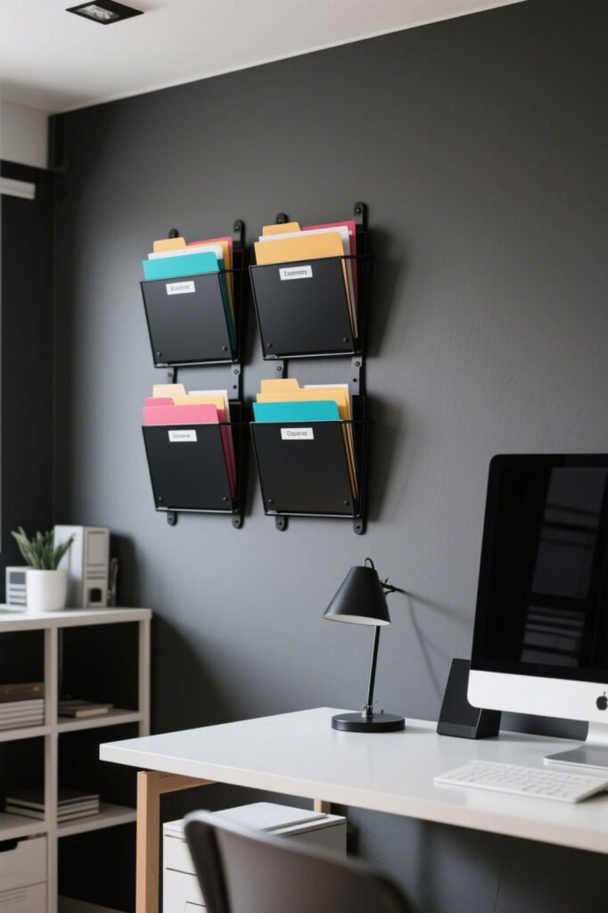 Wall Mounted File Holders - Home office Wall Organization Systems