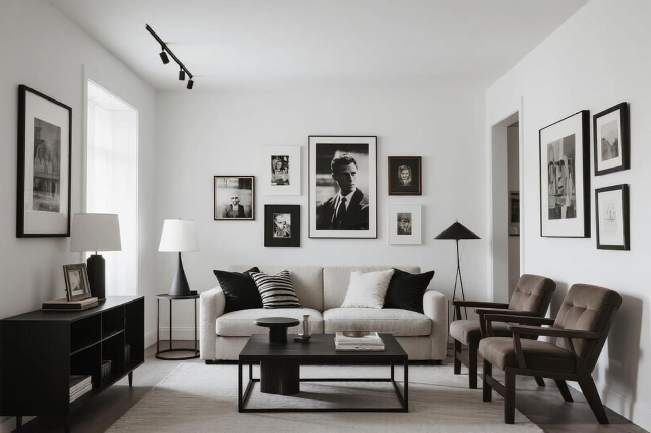 Black-and-White Gallery Walls That Make a Bold Statement